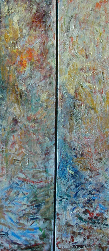waste paint diptych