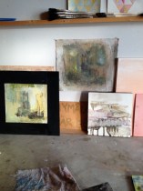 140312 målningar i ateljén