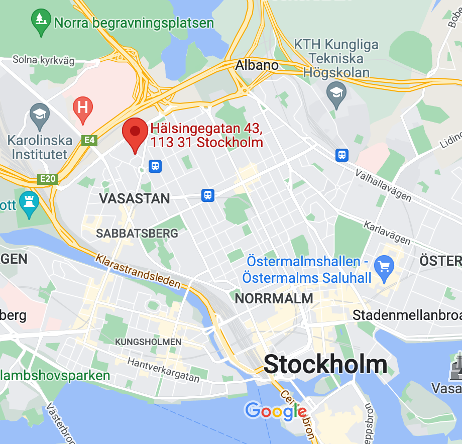 Hälsingegatan karta